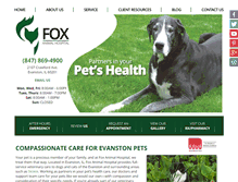 Tablet Screenshot of foxanimalhospital.com